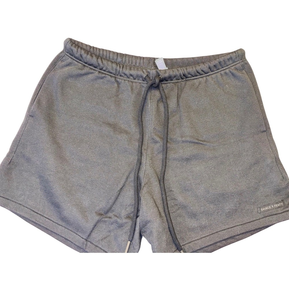 35 | NWT Savage X Fenty Lounge Shorts XL Gray Drawstring Sleep Shorts